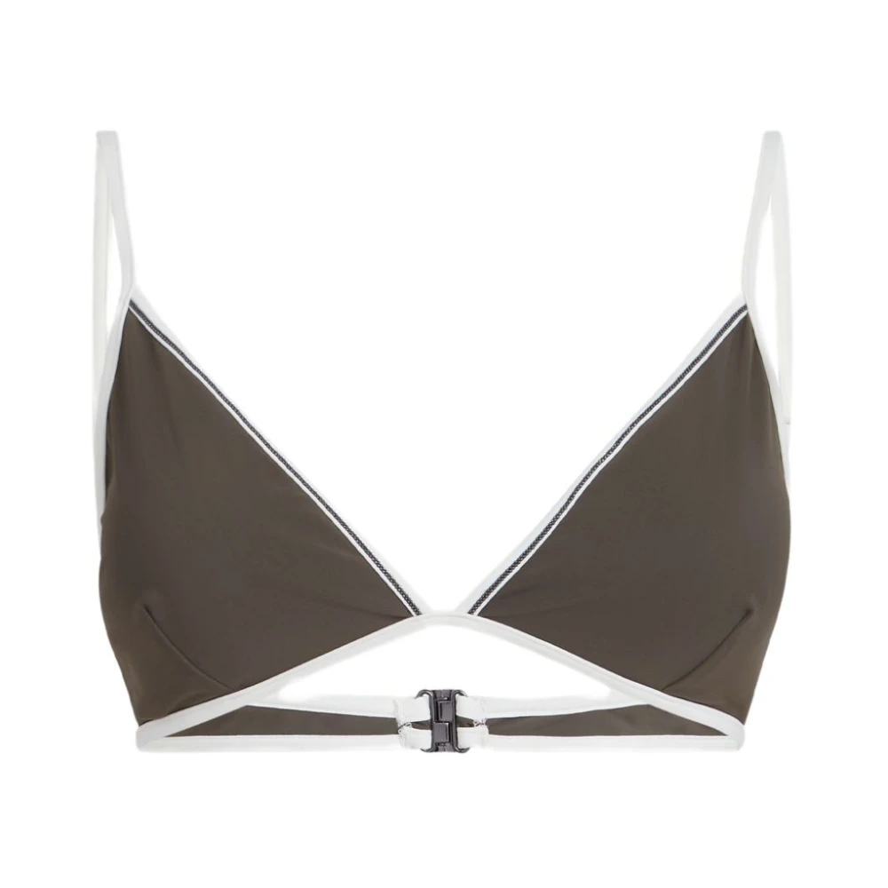 Brunello Cucinelli Green Bikinis, Female, S, Monili Bikini Top