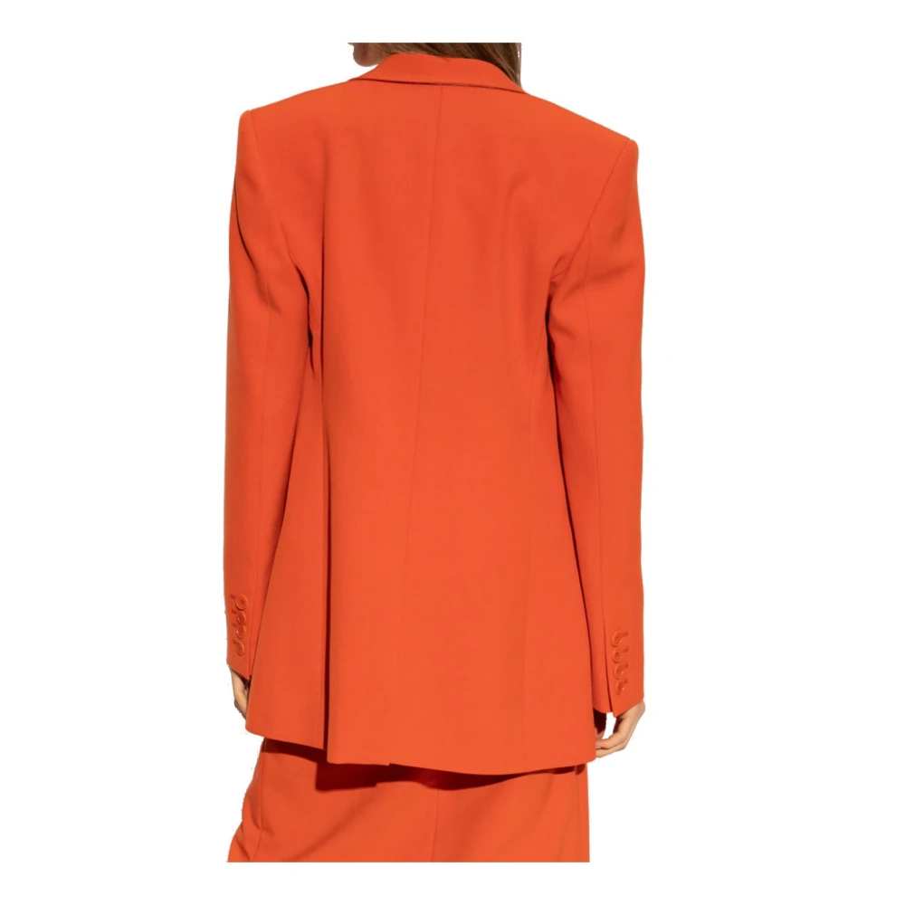 Stella Mccartney Wollen Blazer met Zakken Orange Dames