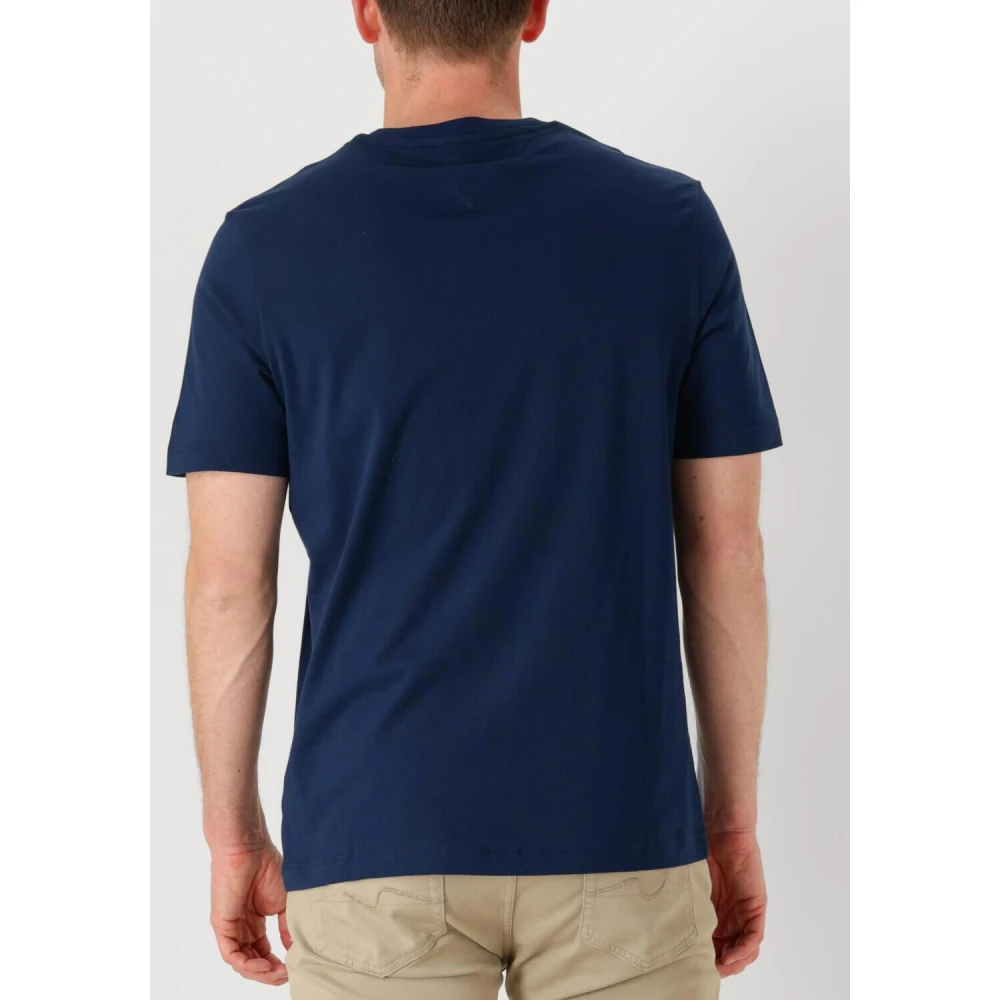 Tommy Hilfiger Heren Monotype Printed Label Tee Blue Heren