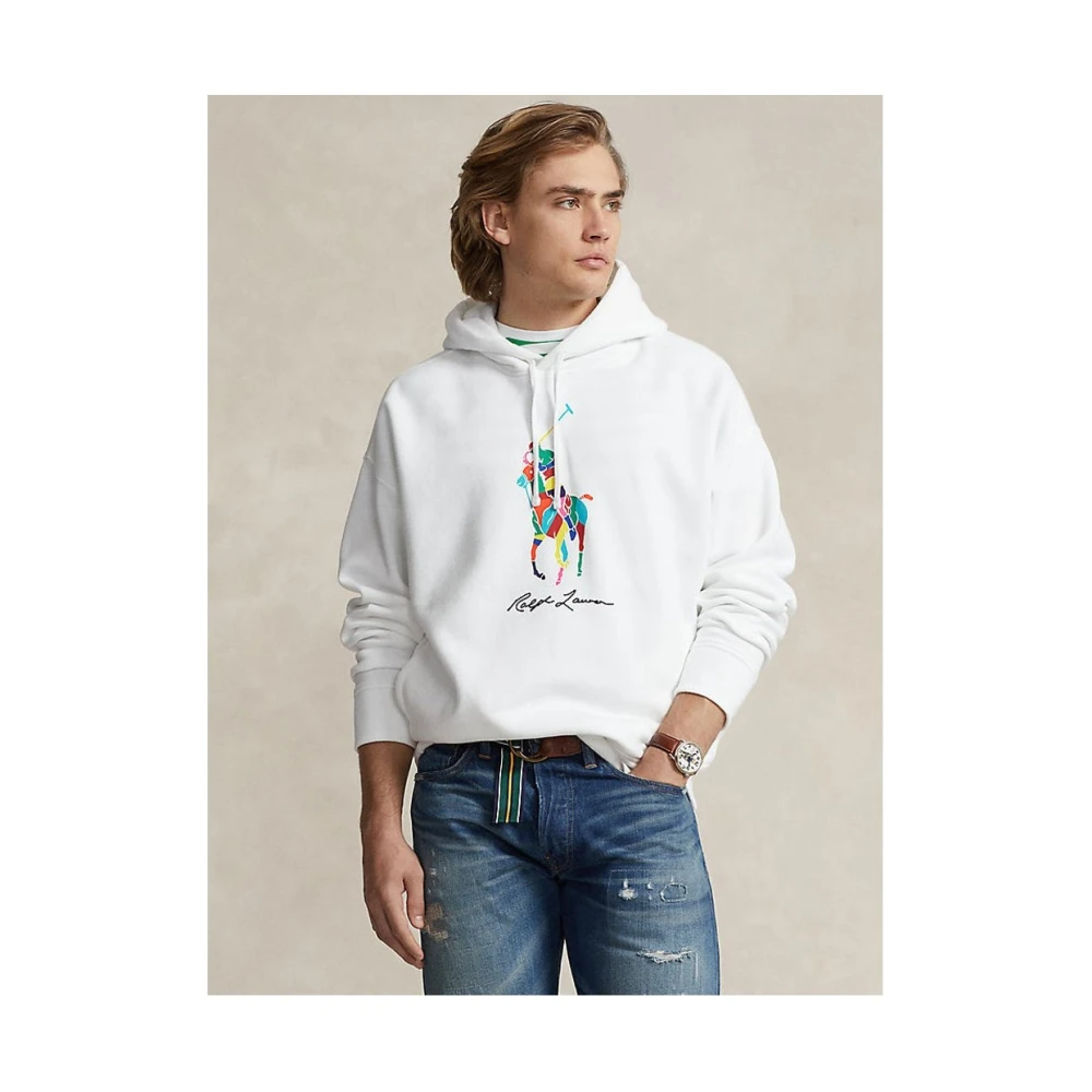 Ralph Lauren Hoodie T-shirt White Heren