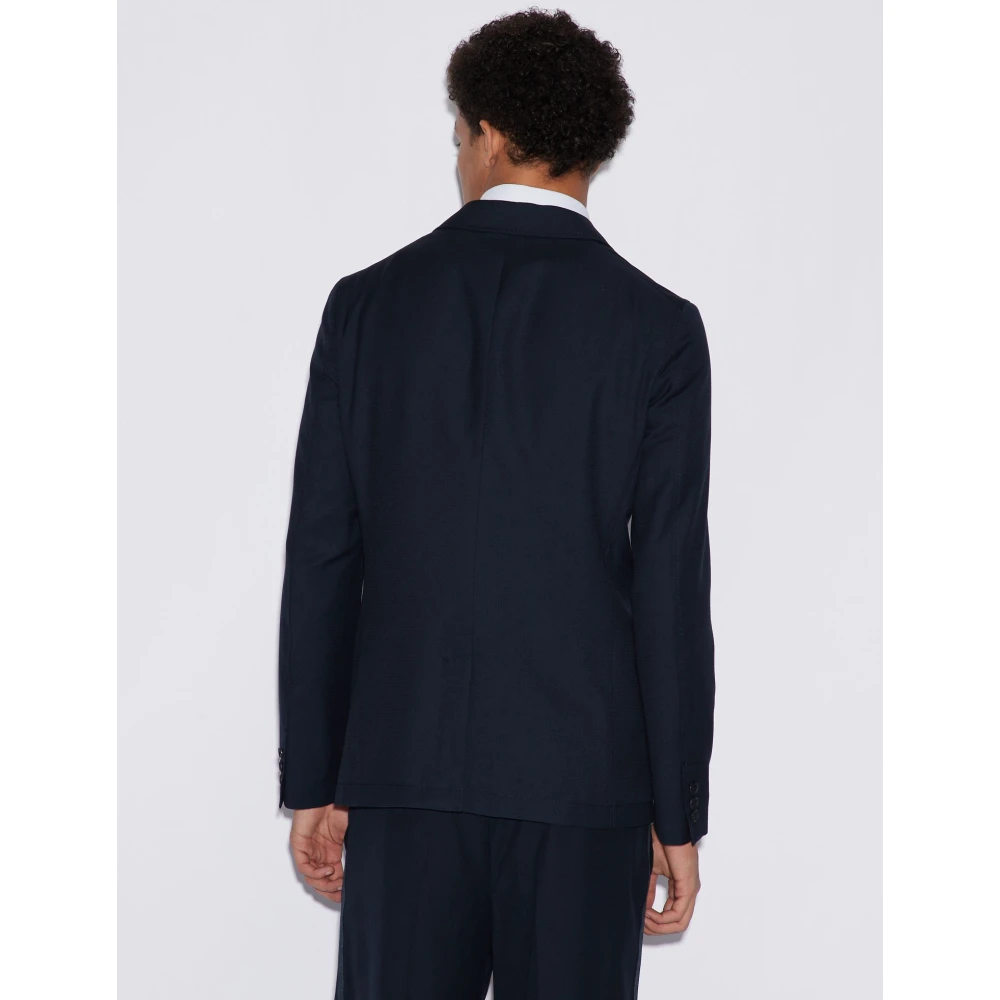 Armani Exchange Formal Blazer Blue Heren