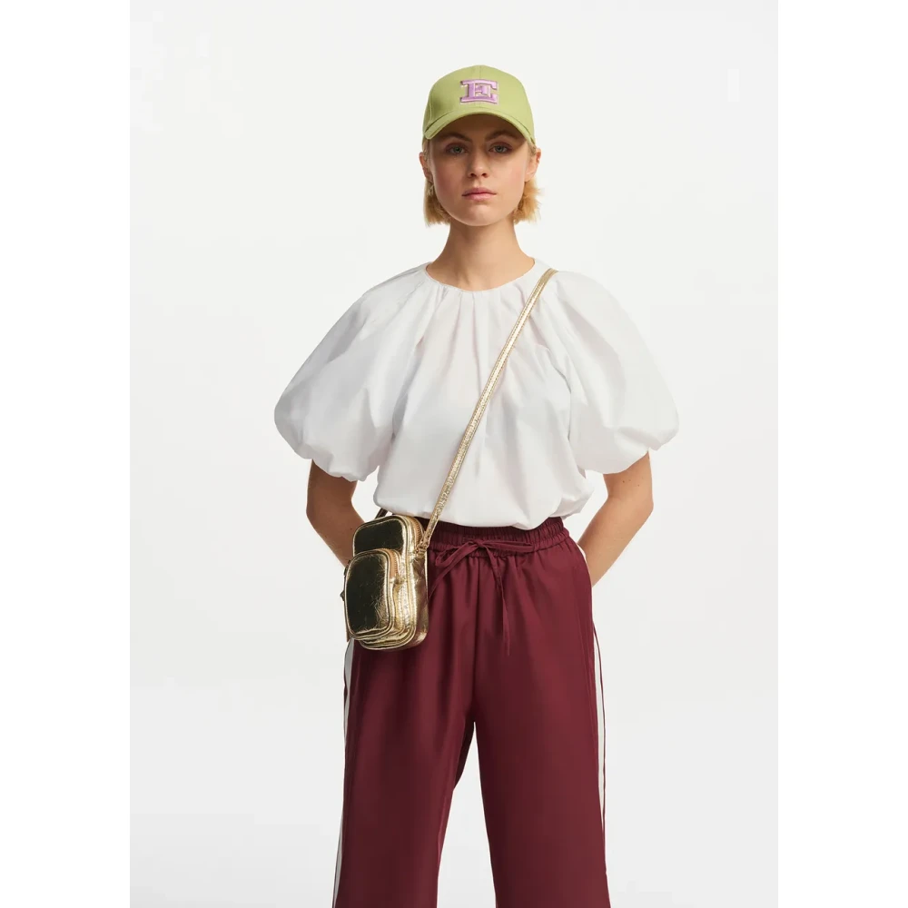 Elisabetta Franchi Katoenen Top Fay Stijlvolle Mode White Dames