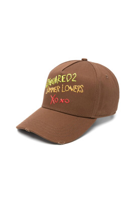 brown-cap-with-embroidered-slogan