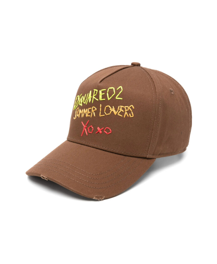 brown-cap-with-embroidered-slogan