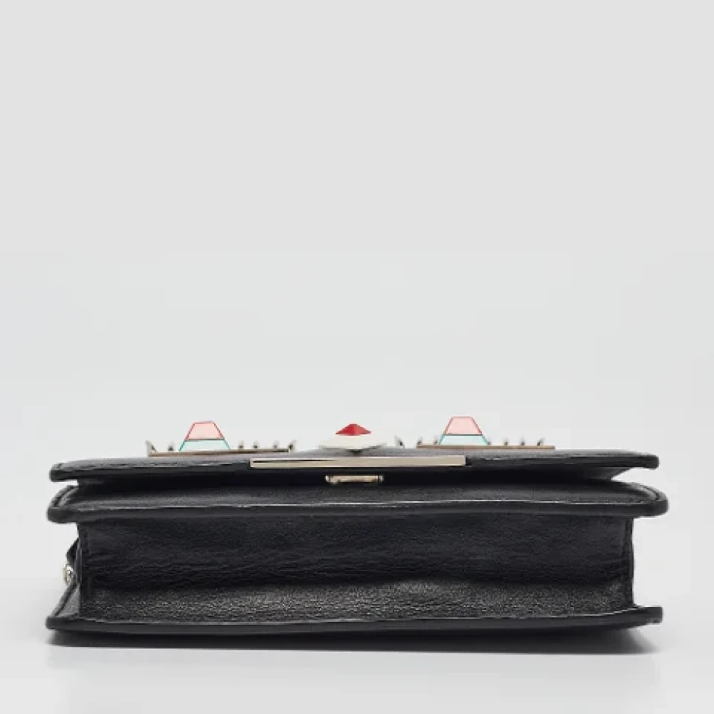 Fendi Vintage Pre-owned Leather wallets Black Dames