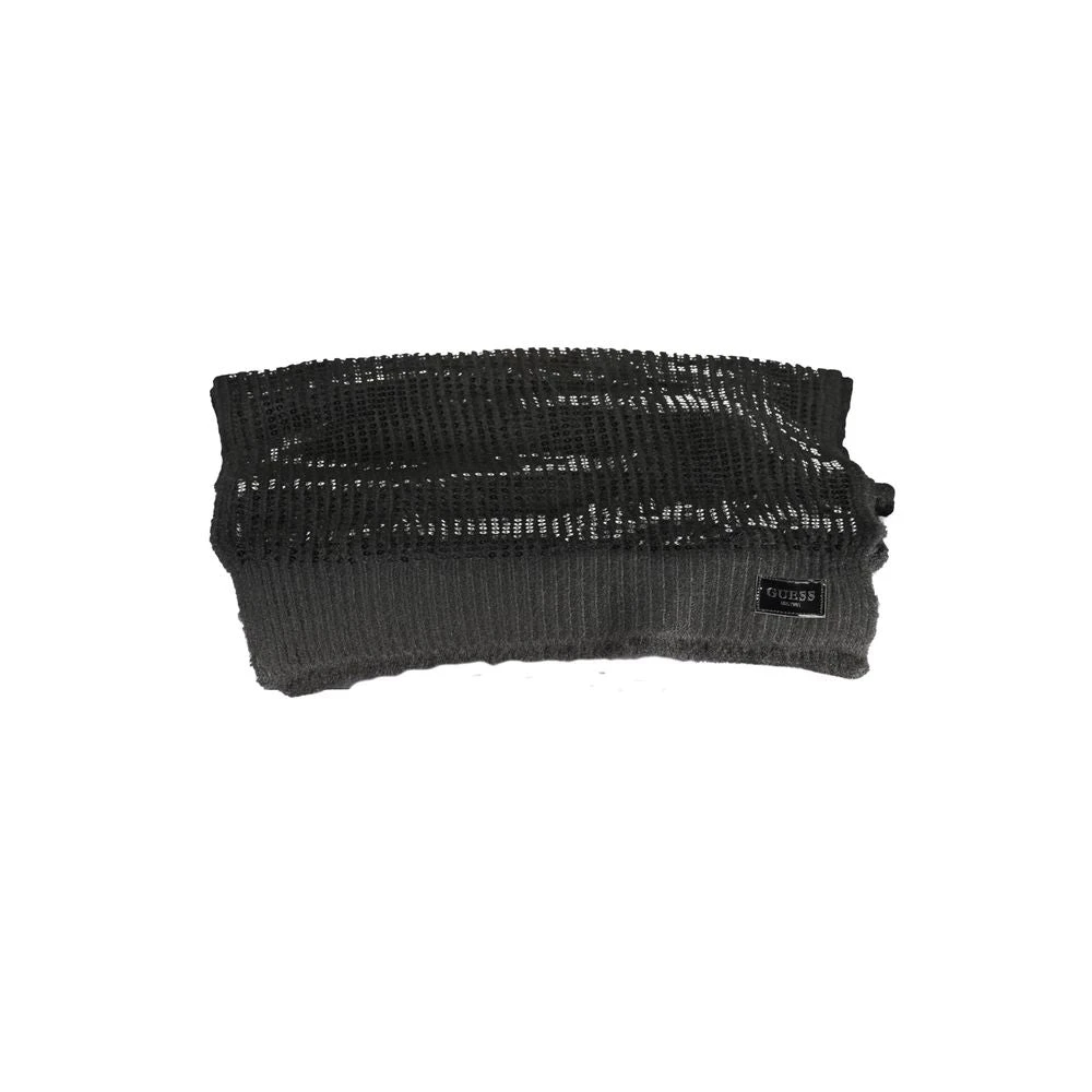 Guess Zwarte Polyester Sjaal | Stijlvol Model Black Dames