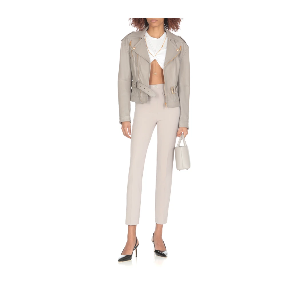 Elisabetta Franchi Slim-fit Trousers Gray Dames