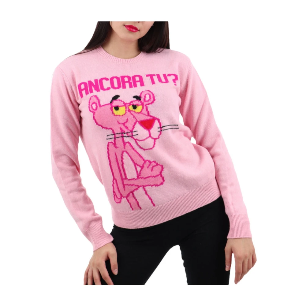 MC2 Saint Barth Stijlvolle Crewneck Sweater Pink Dames