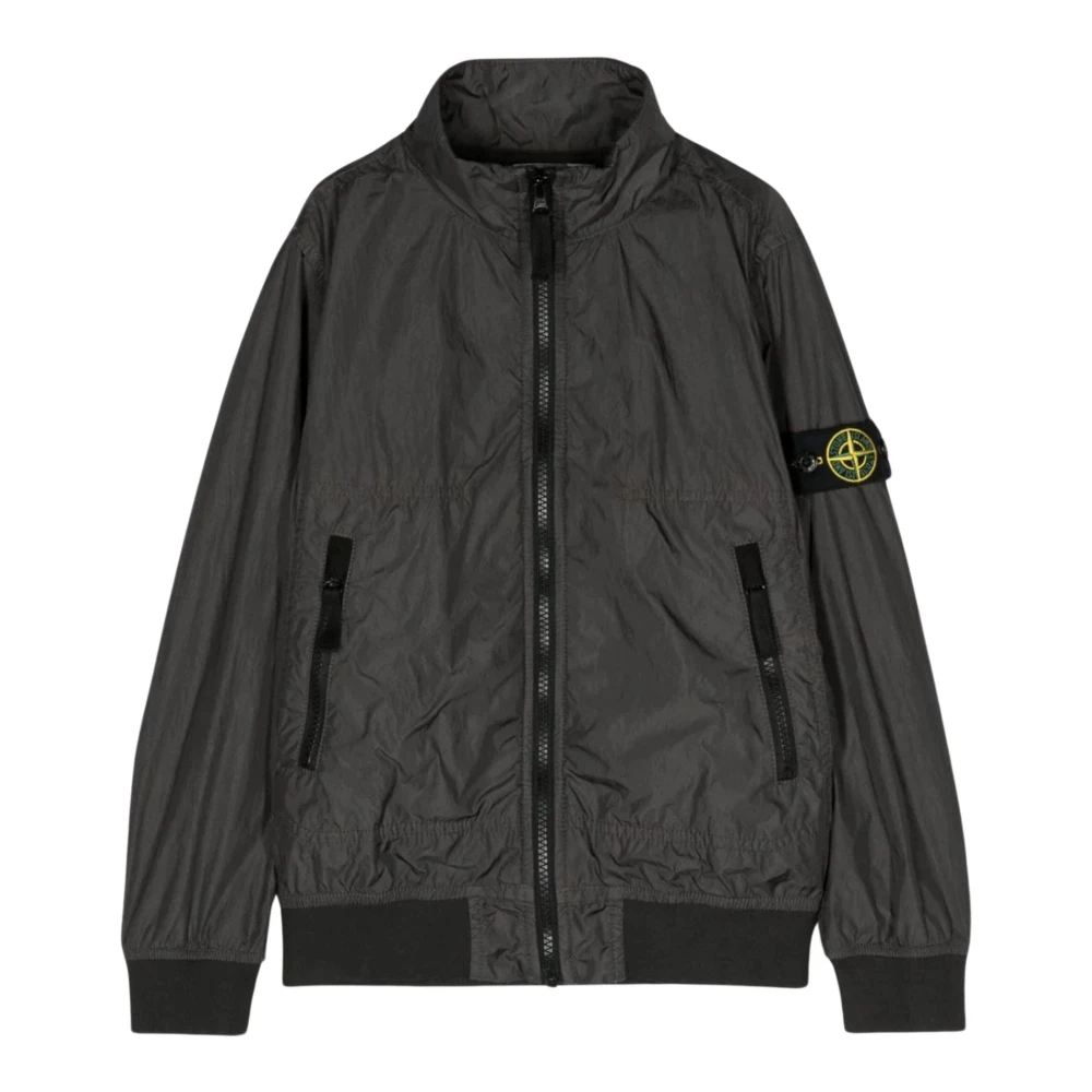 Stone Island Svart vindjacka barn Black, Pojke