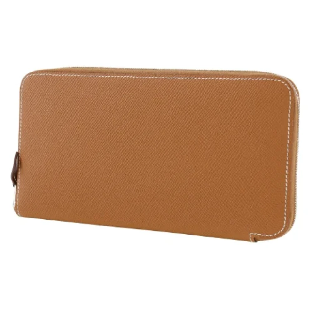 Hermès Vintage Pre-owned Leather wallets Yellow Dames
