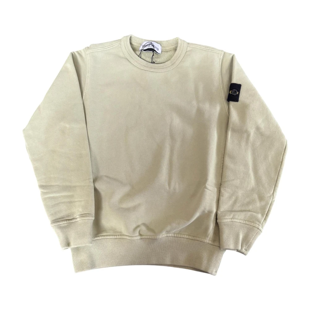 Stone Island Crewneck Sweatshirt With Ribbed Side Bands - Unisex - Kids Sweatshirts - Green - 12 Y - Kids