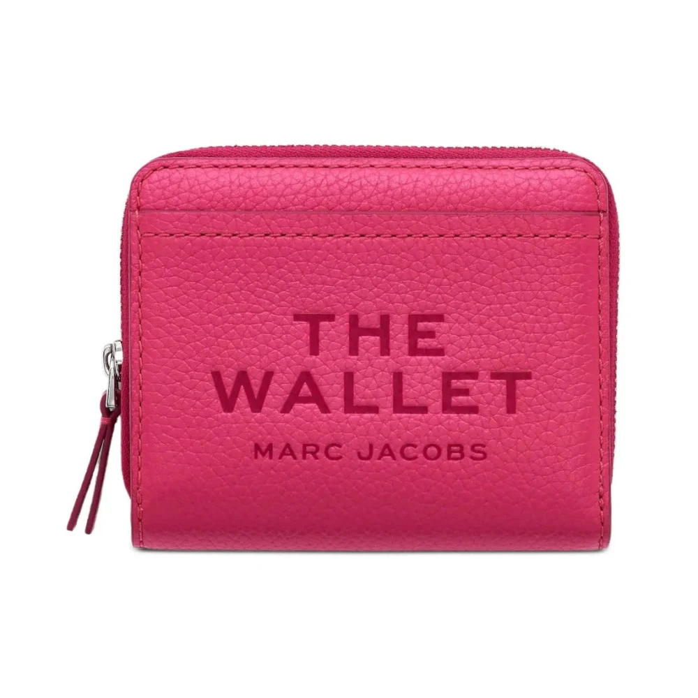 Marc Jacobs Women's Pink Leather Mini Compact Wallet