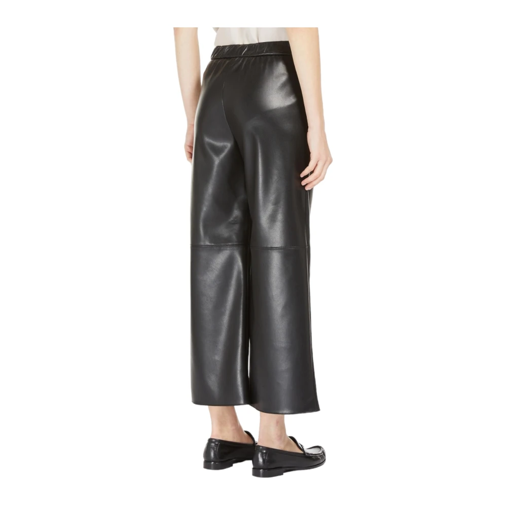 Max Mara Studio Zwarte broek met rechte pijpen Black Dames