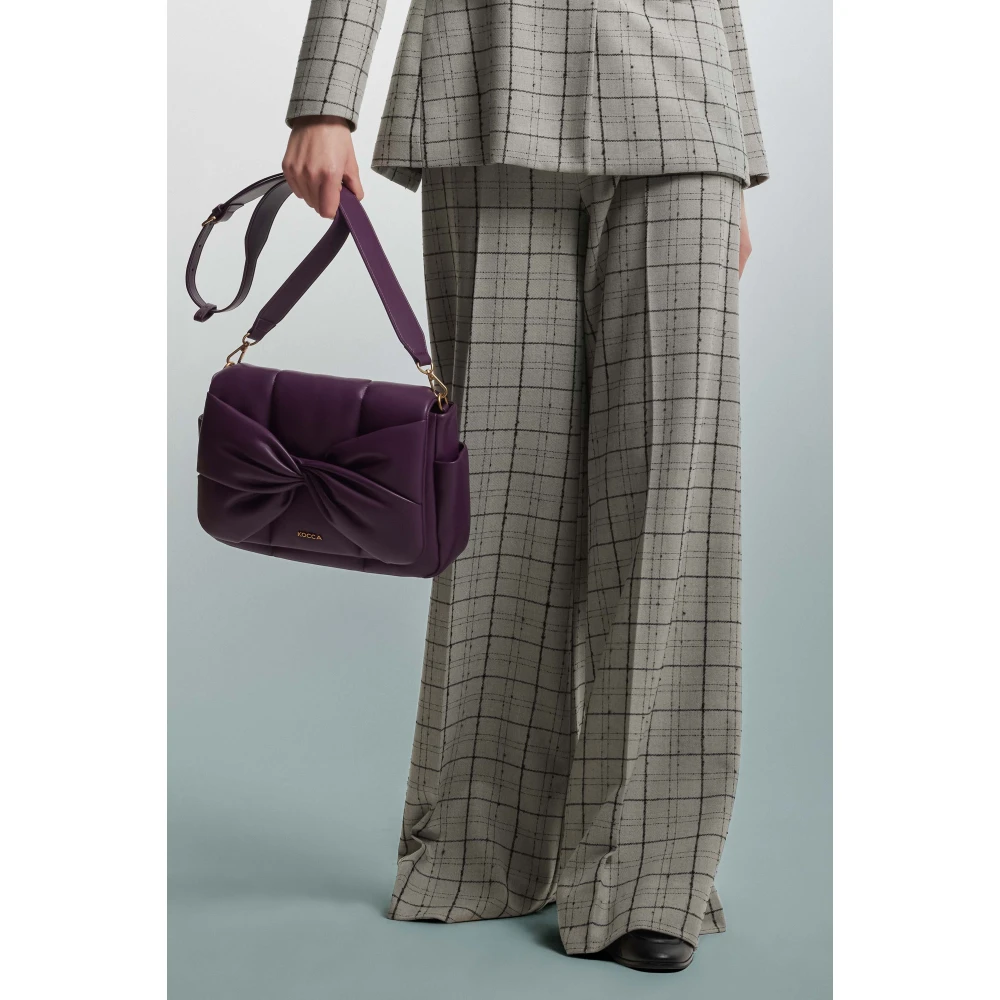Kocca Geruite Geplooide Palazzo Broek Multicolor Dames