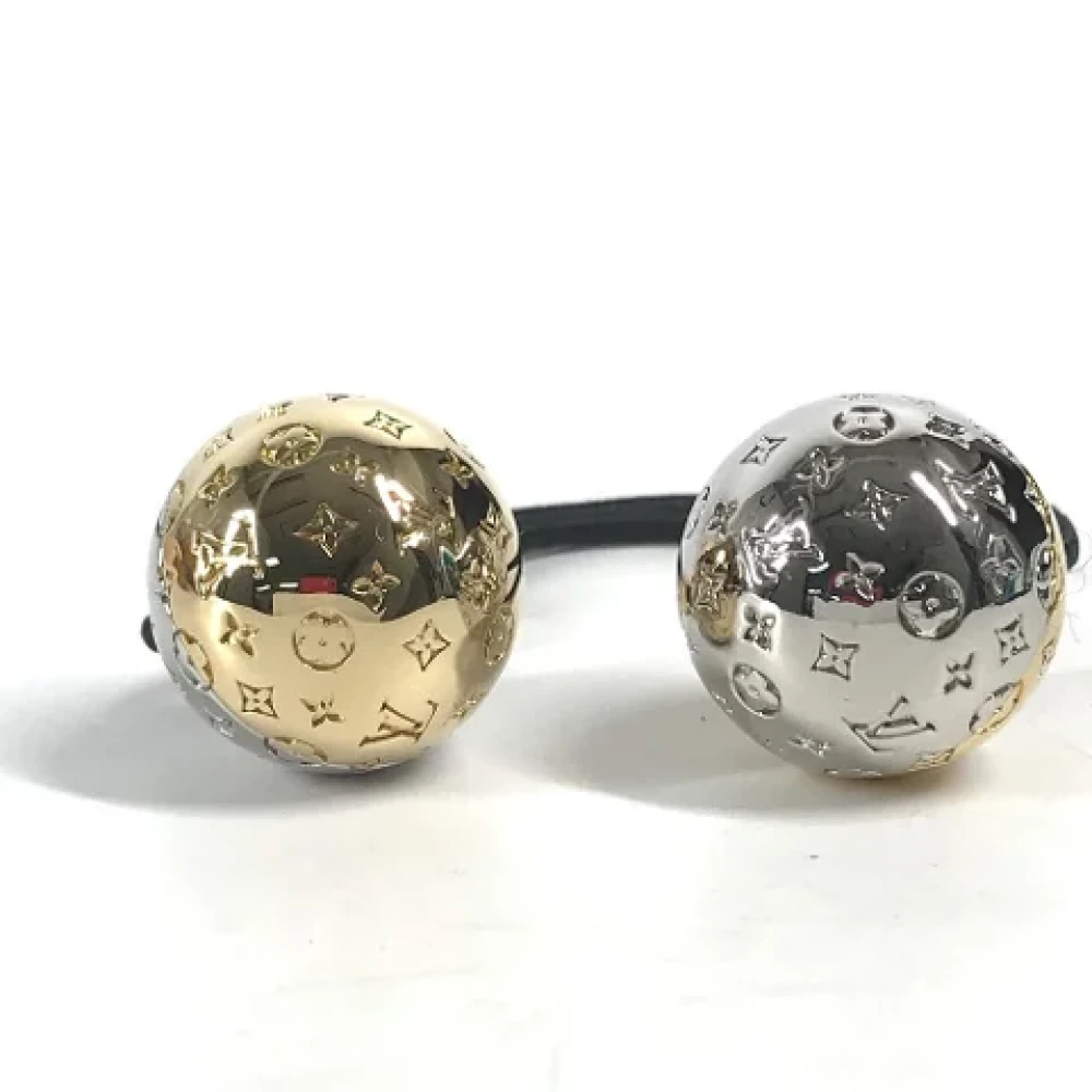 Louis Vuitton Vintage Pre-owned Metal hair-accessories Yellow Dames
