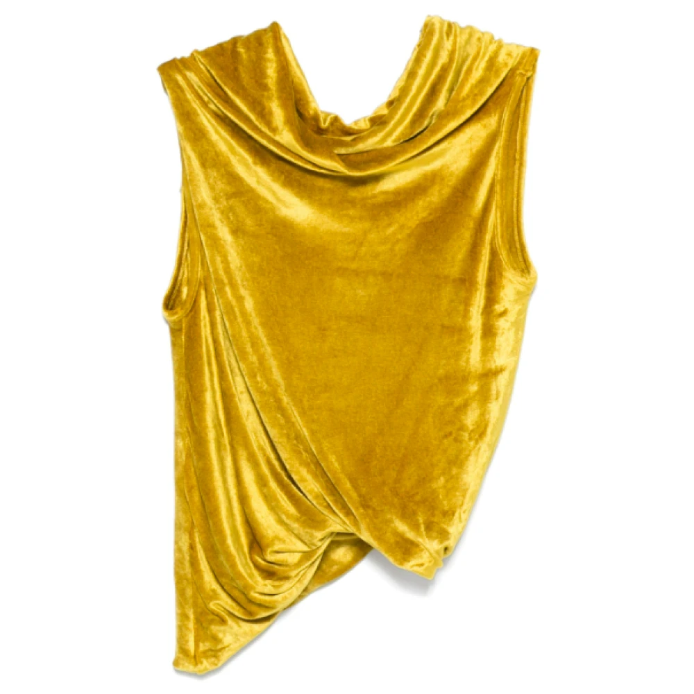 Rick Owens Zuur Top voor Vrouwen Yellow Dames