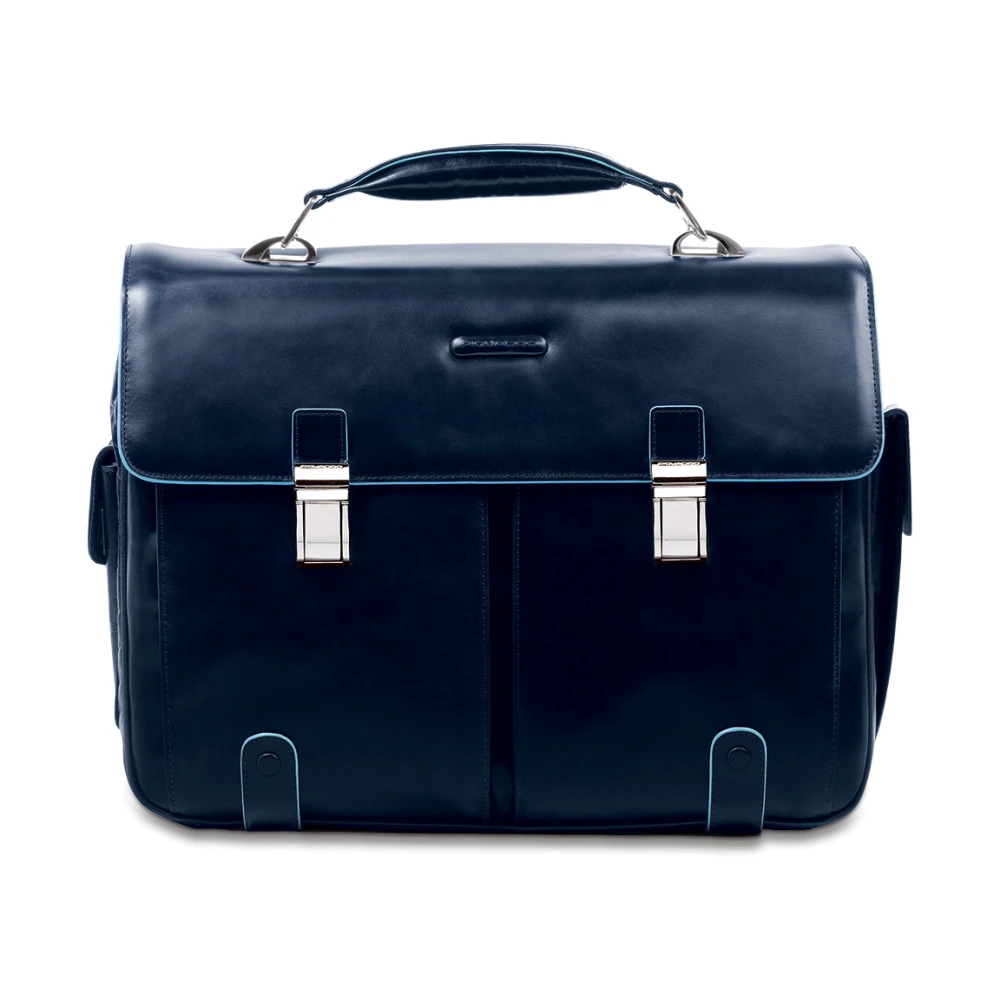 Piquadro Mannelijk Blauw Convertible To Backpack Work Bag For Laptop 15,6