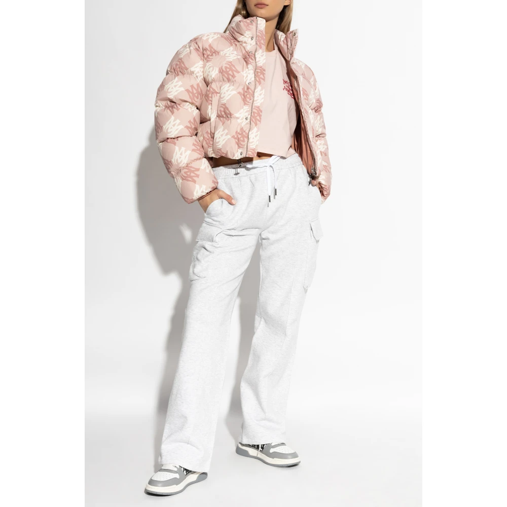 Amiri Gestreept T-shirt Pink Dames