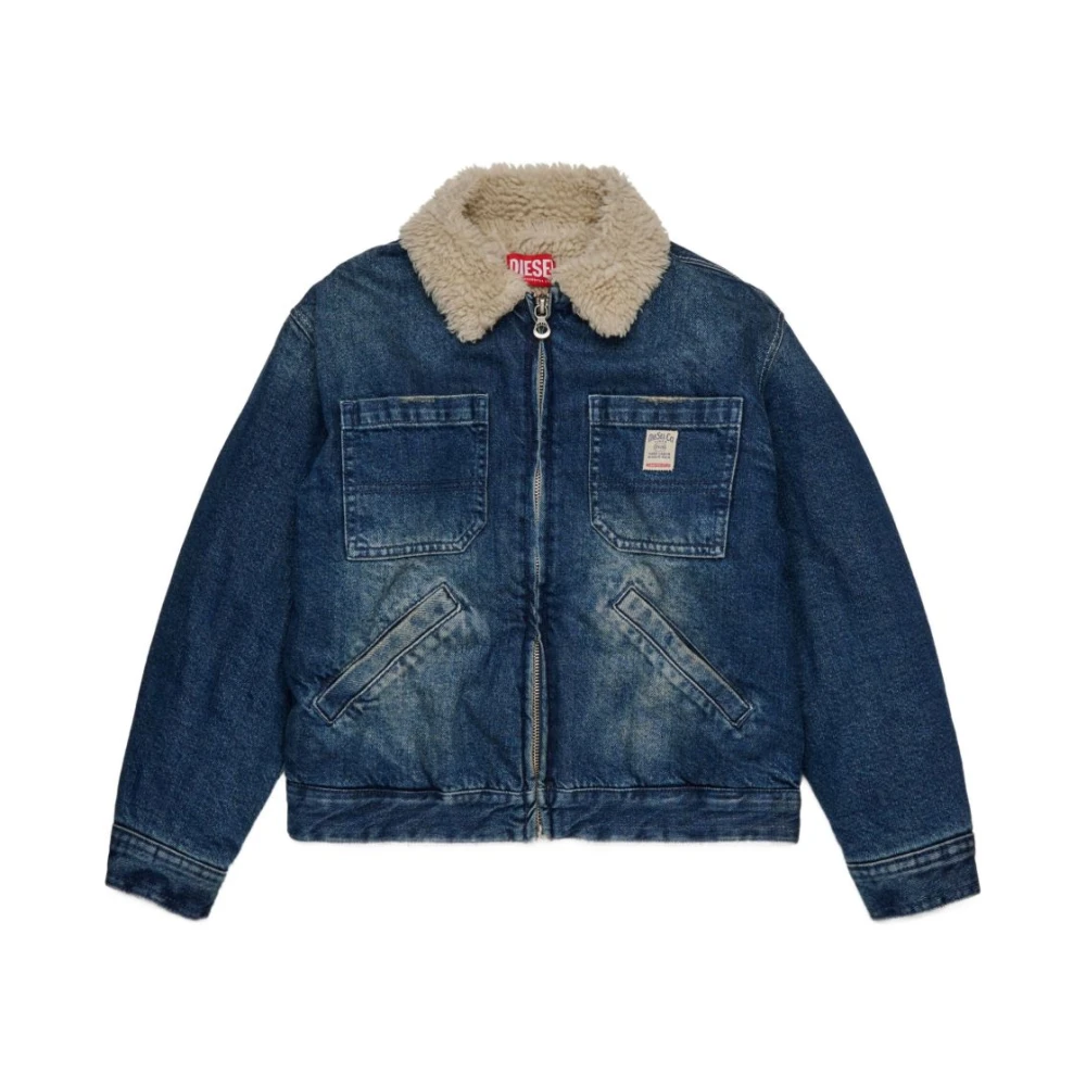 Diesel Boys Blue Light Jackets,, Denim Jacket Stylish Outerwear Size 10 Y