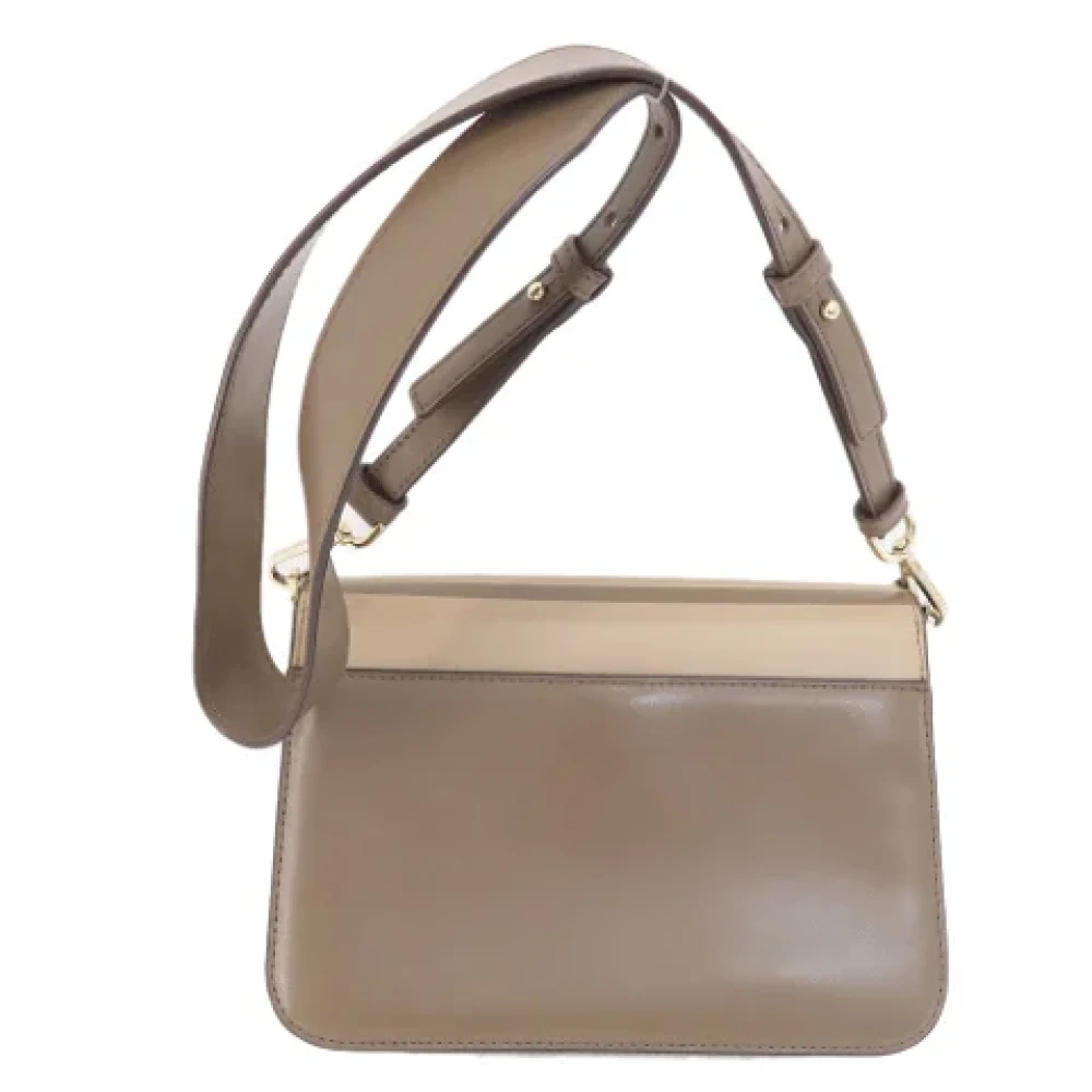 Michael Kors Pre-owned Leather shoulder-bags Beige Dames