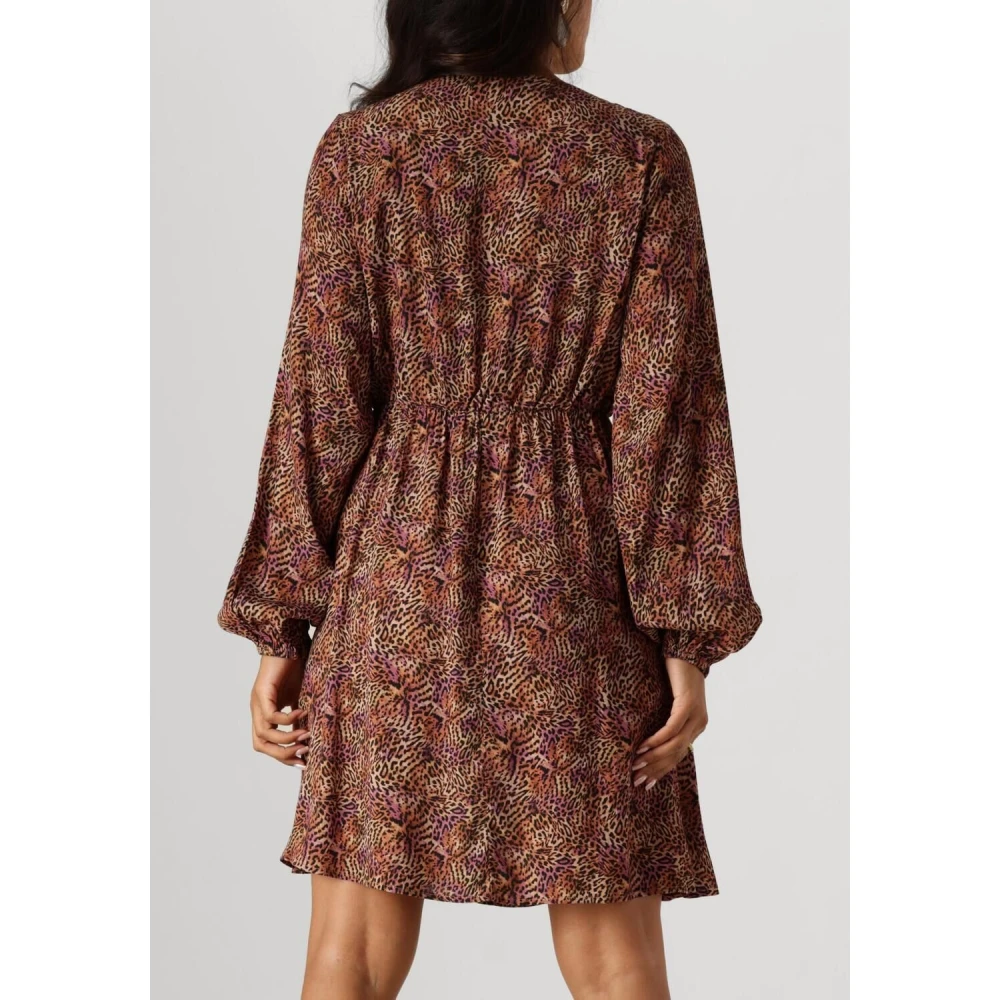 Ydence Bruine Mini Jurk Jaely Brown Dames