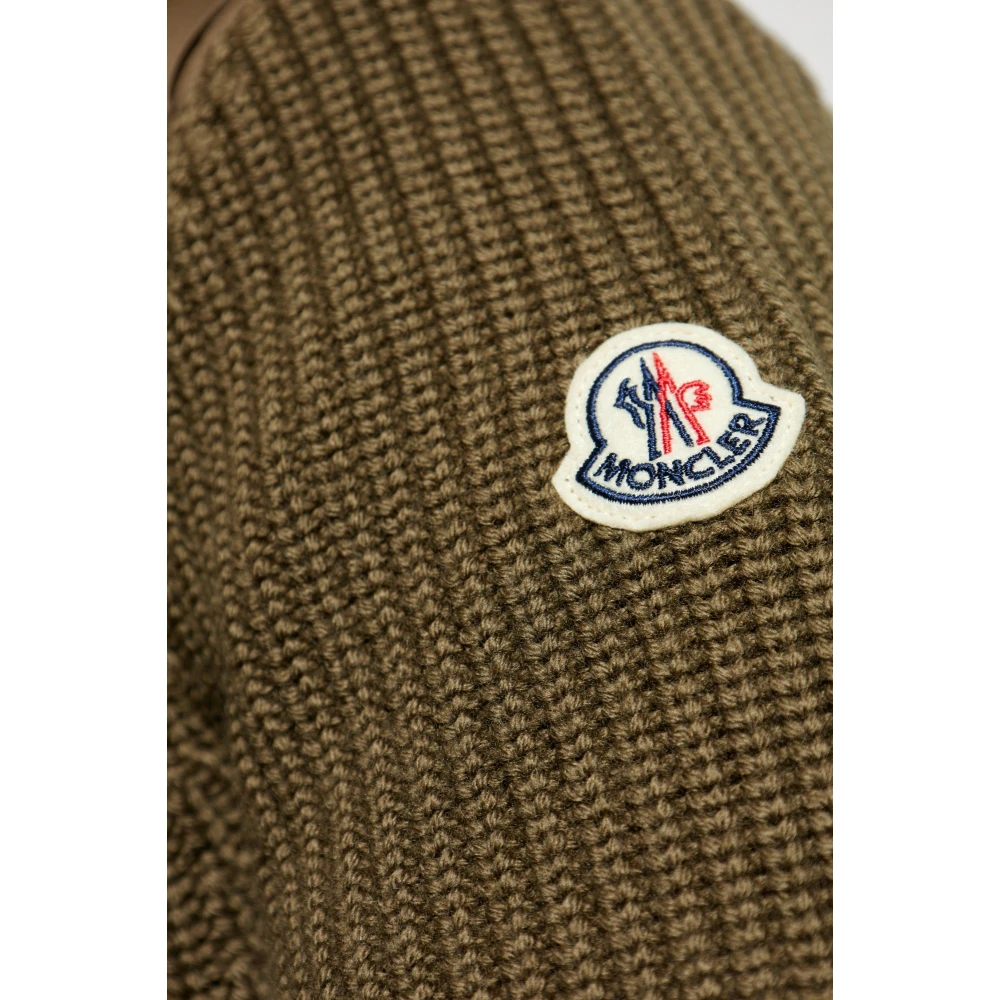 Moncler Vest met gewatteerde voorkant Green Heren