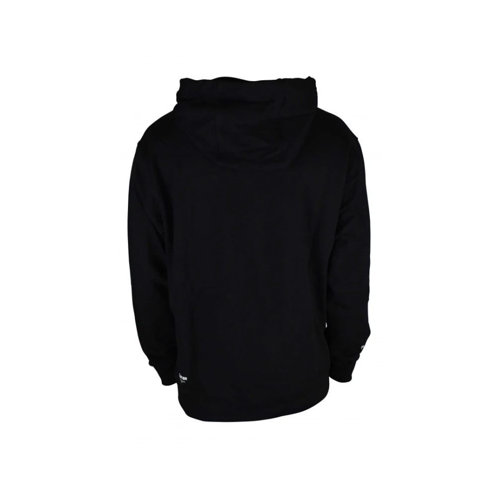 alexander mcqueen Zwarte katoenen hoodie met logo Black Heren