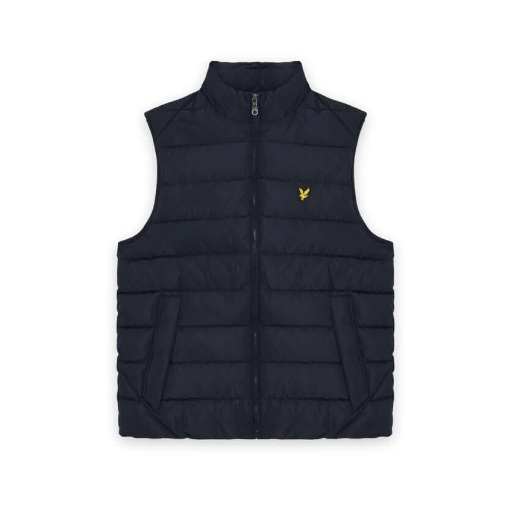 Lyle & Scott Quilted Gilet - Male - Waistcoats - Blue - M - Jackets