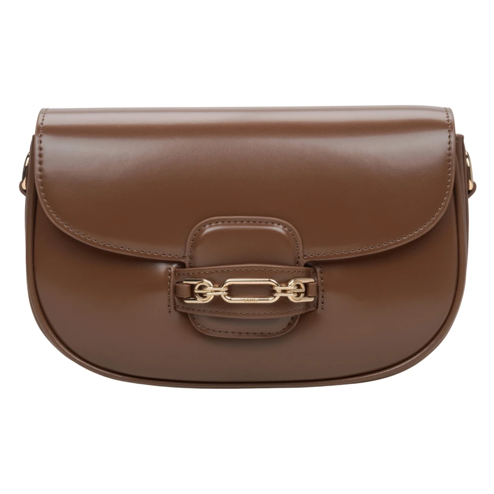 Estro Dames Bruine Schoudertas met Verstelbare Band Er00115793 Brown Dames