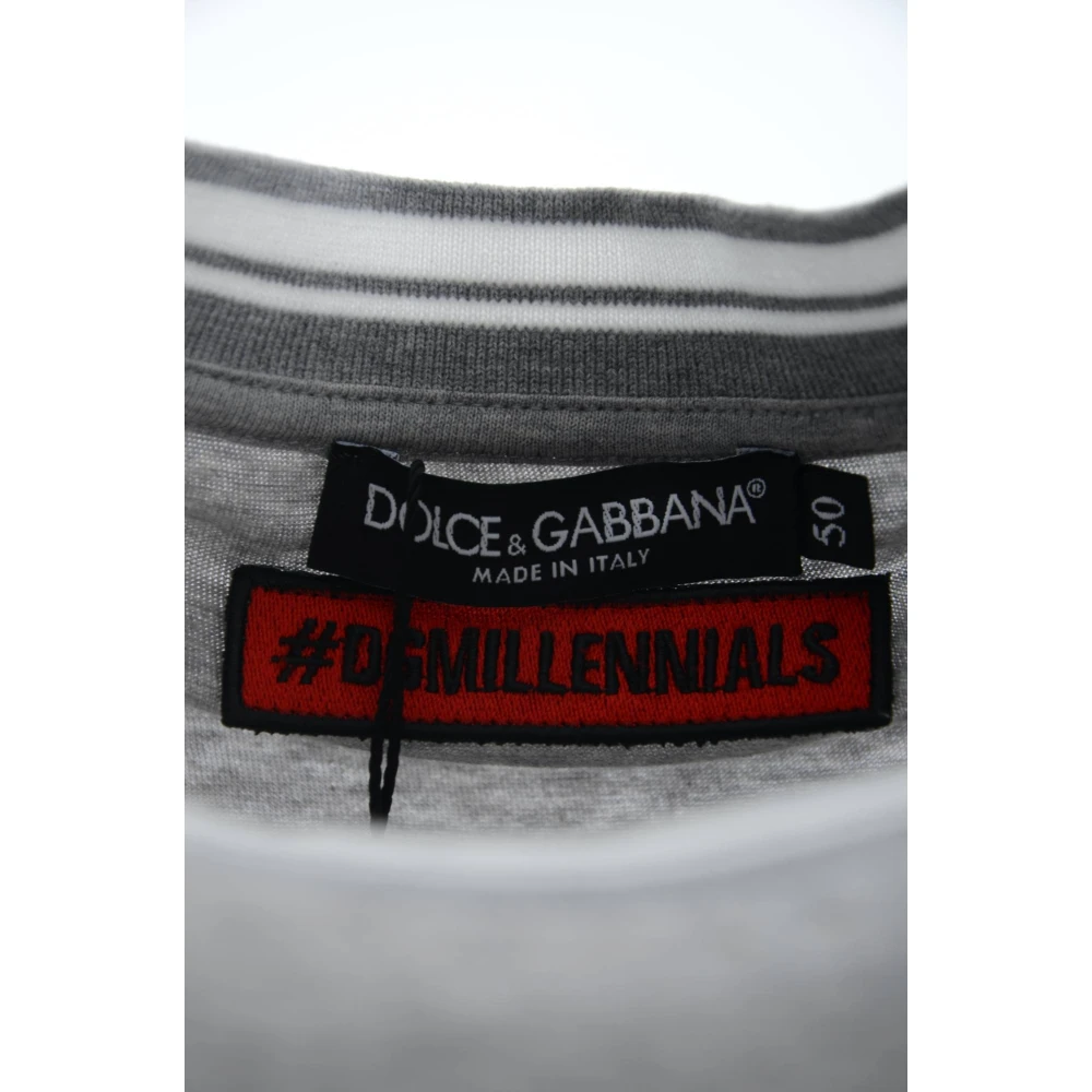Dolce & Gabbana Heren Korte Mouw Mode T-shirt Gray Heren