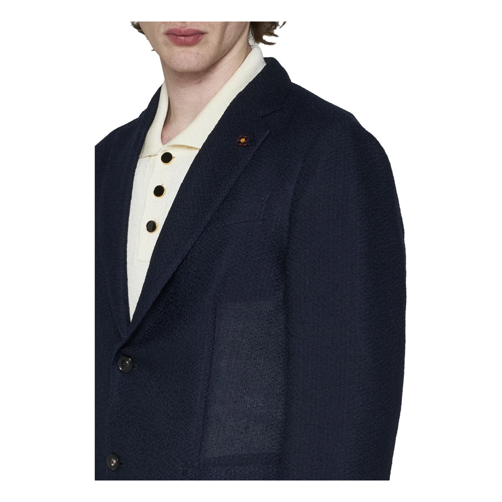 Lardini Blauwe Herenjassen Blue Heren