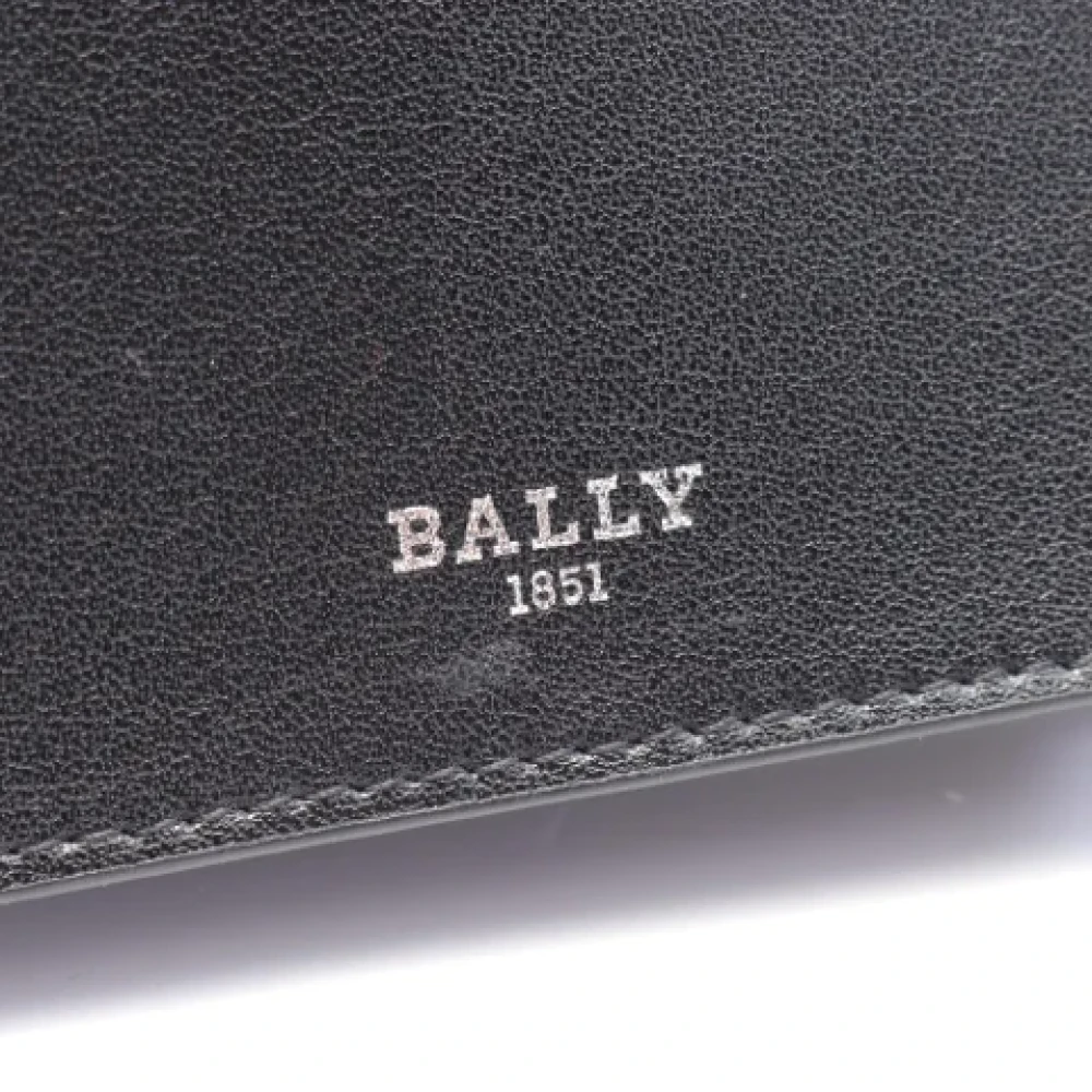 Bally Pre-owned Leather wallets Black Heren