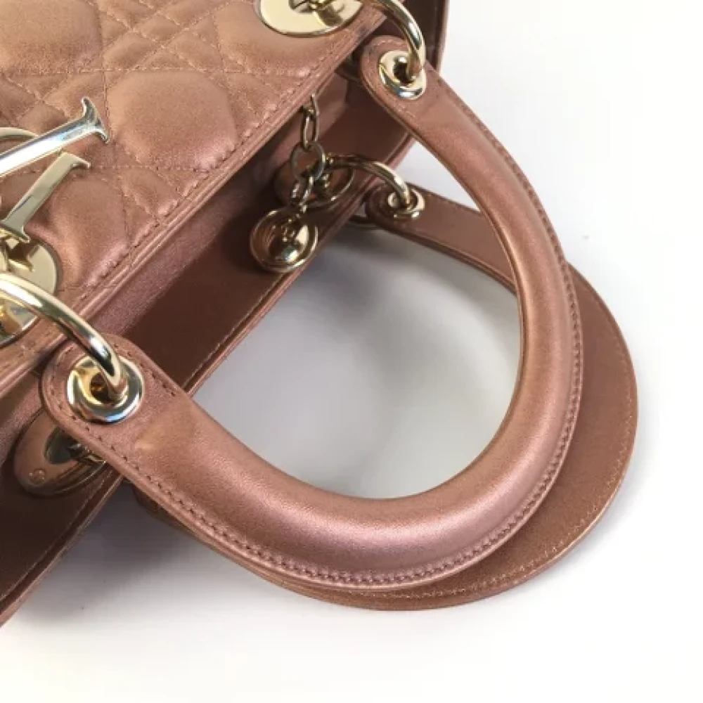Dior Vintage Pre-owned Leather dior-bags Brown Dames