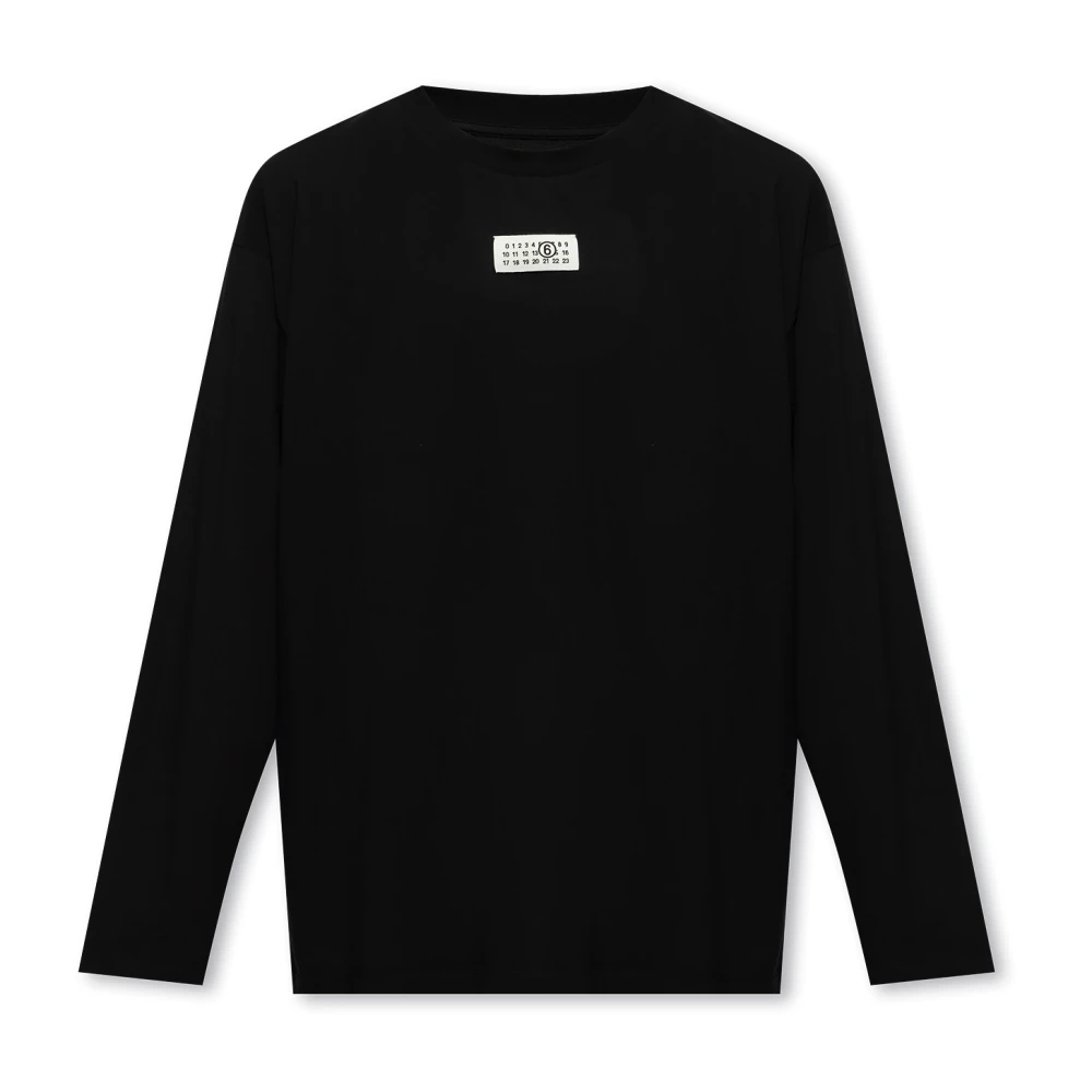 MM6 Maison Margiela T-shirt met lange mouwen Black Heren