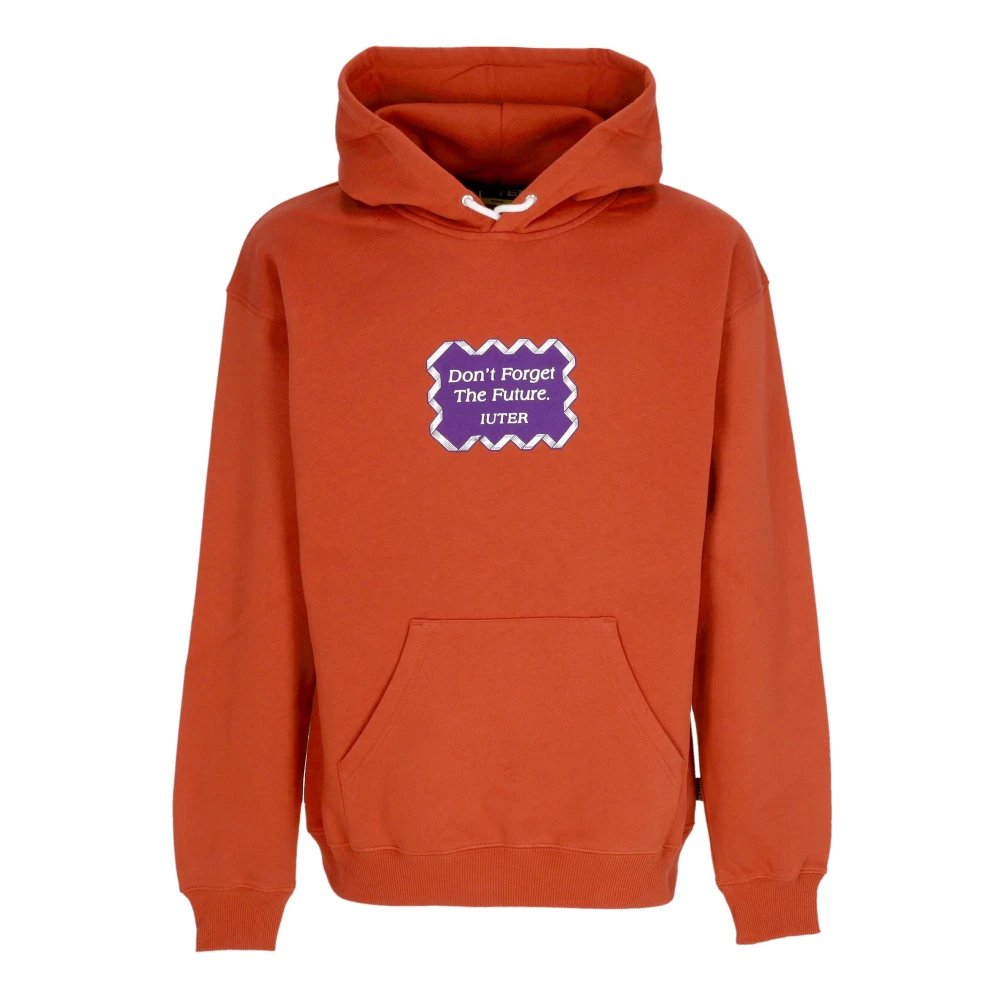 Iuter Rode Hoodie met Voorzak Red Heren