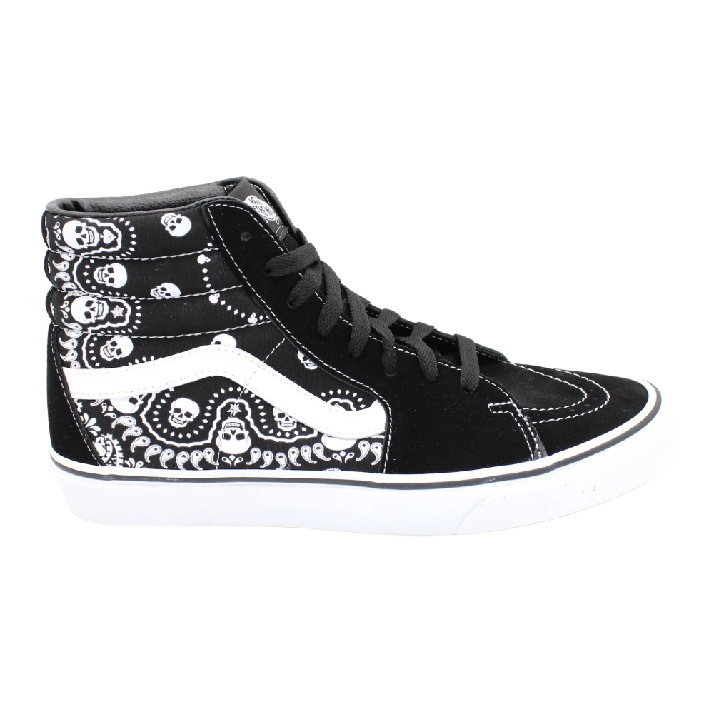 Vans Bandana Hoge Top Canvas Sneakers Heren Schoenen Zwart