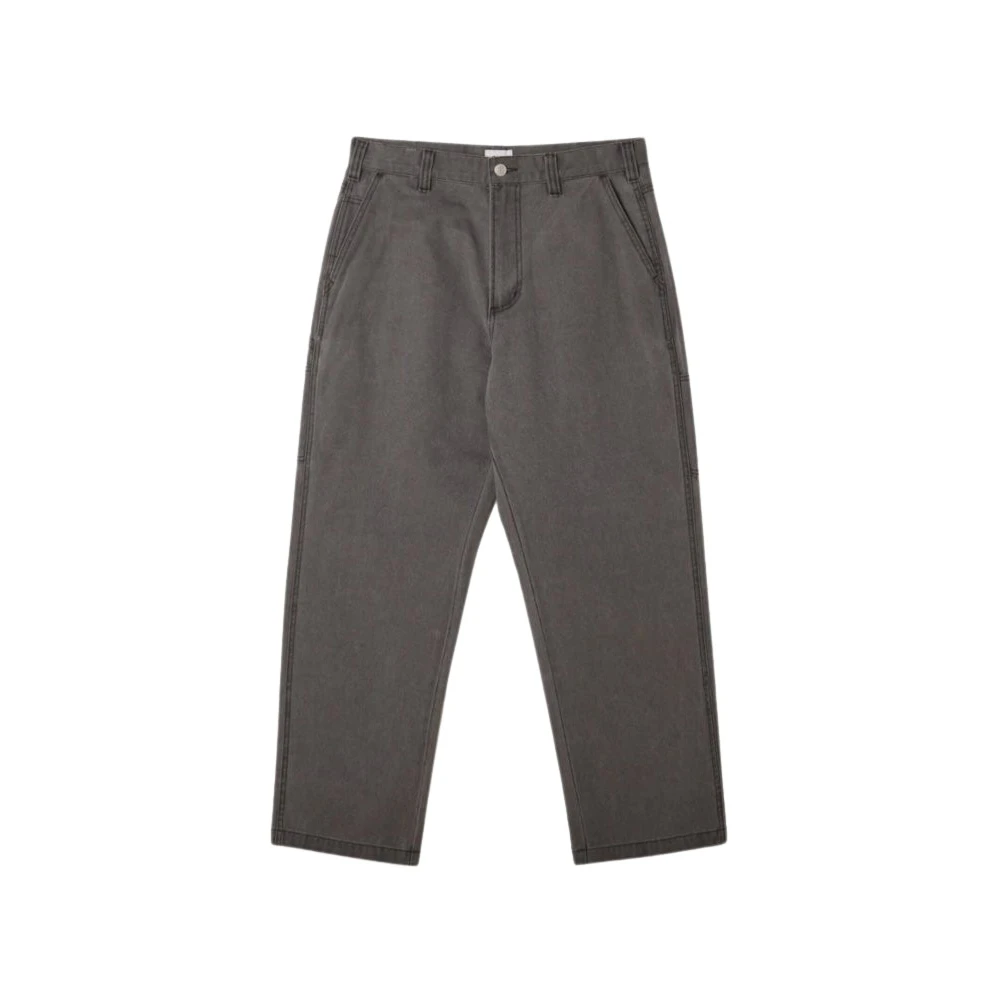 Obey Gray Straight Fit Jeans, Male, W33, Carpenter Pant