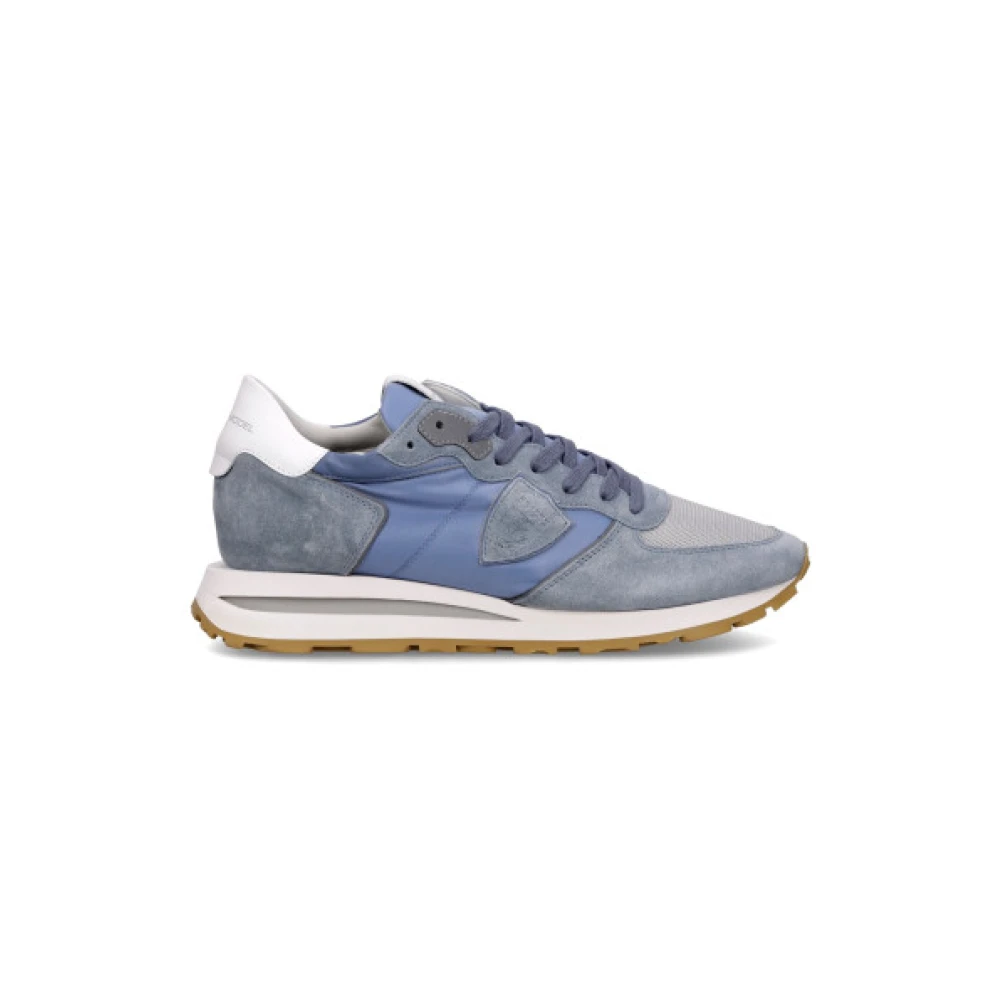Philippe Model Leren Tropez Sneakers met Katoenen Veters Heren Schoenen Blauw