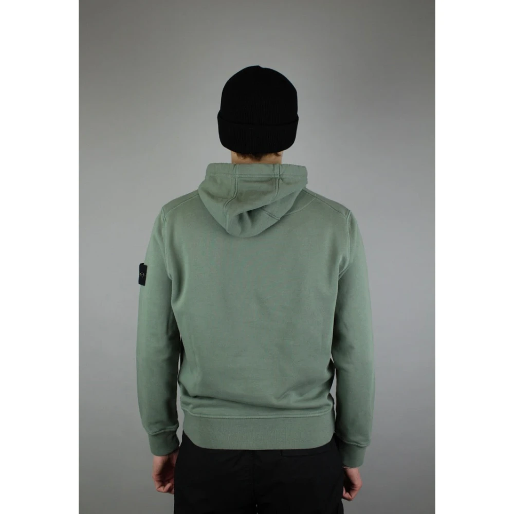 Stone Island Luxe Musk Felpa Hoodie Green Heren