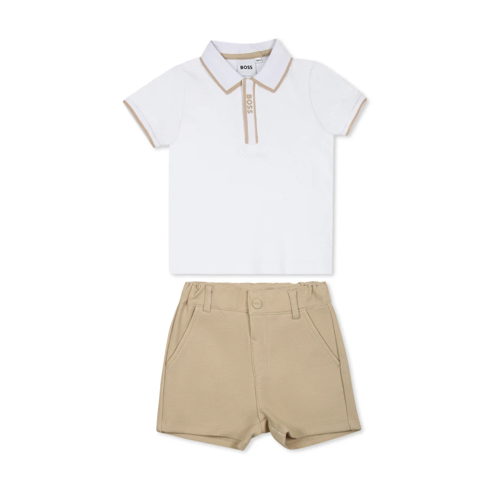 Hugo Boss Multifärgad Polo och Shorts Set Multicolor, Unisex