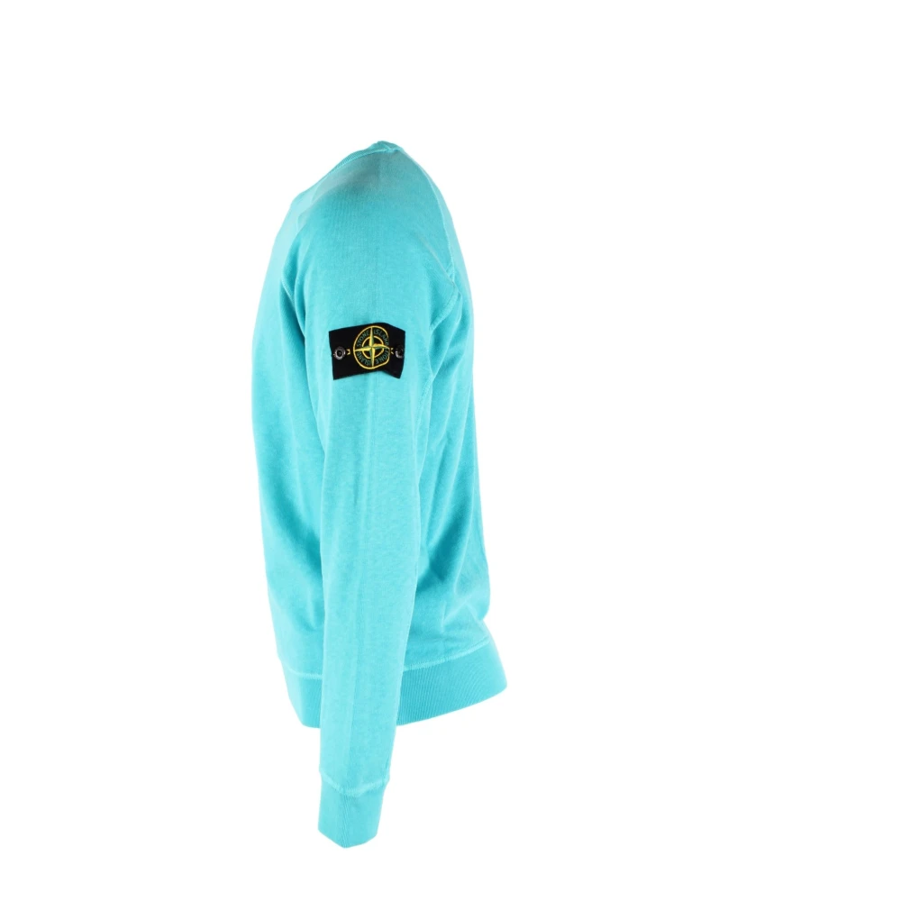 Stone Island Blauwe Katoenen Trui voor Heren Blue Heren