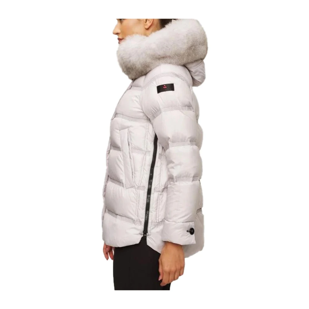 Peuterey Gewatteerde Polyester Parka Jas Gray Dames
