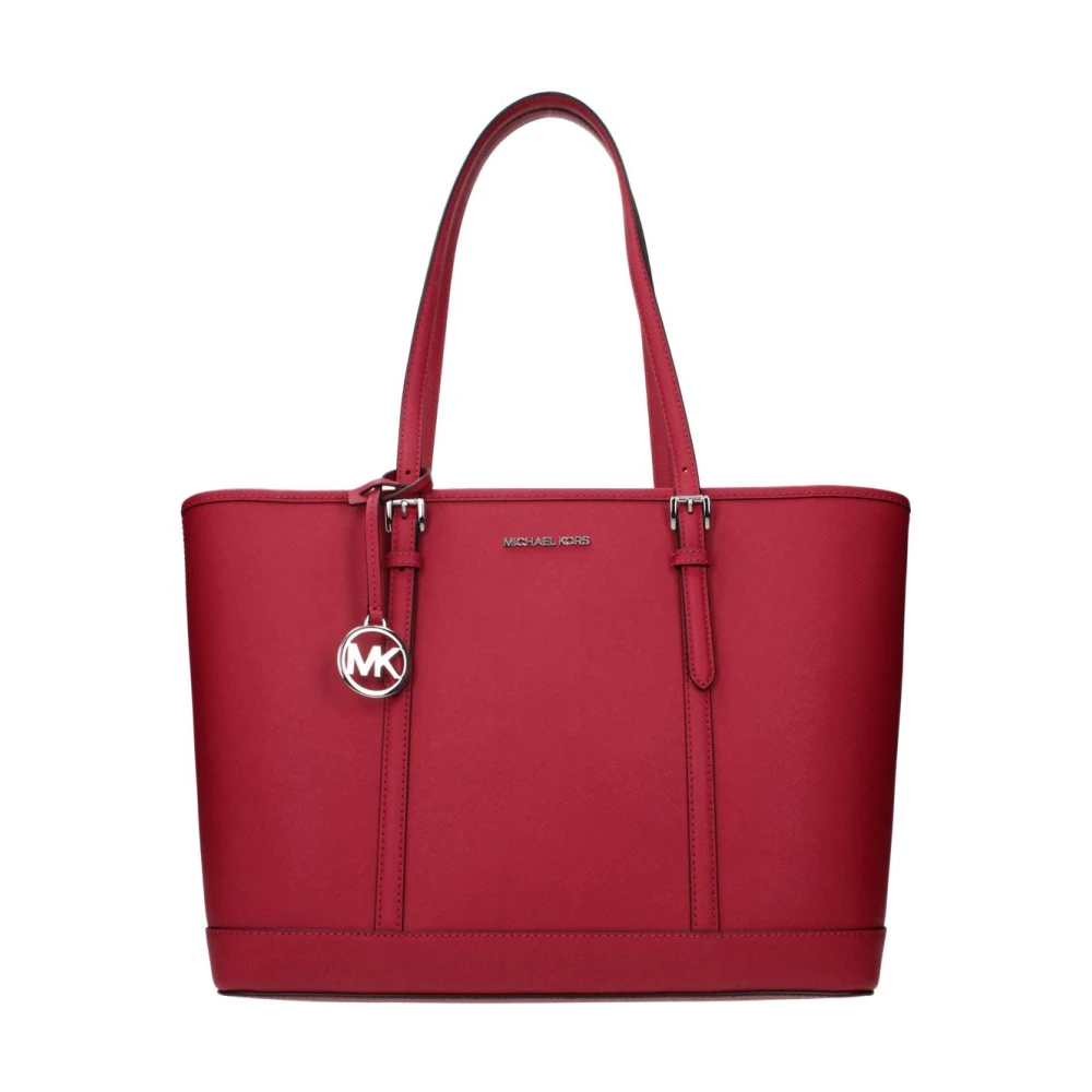 Michael Kors Women's Gold Elegant Leather Shoulder Bag With -Tone Chain Strap