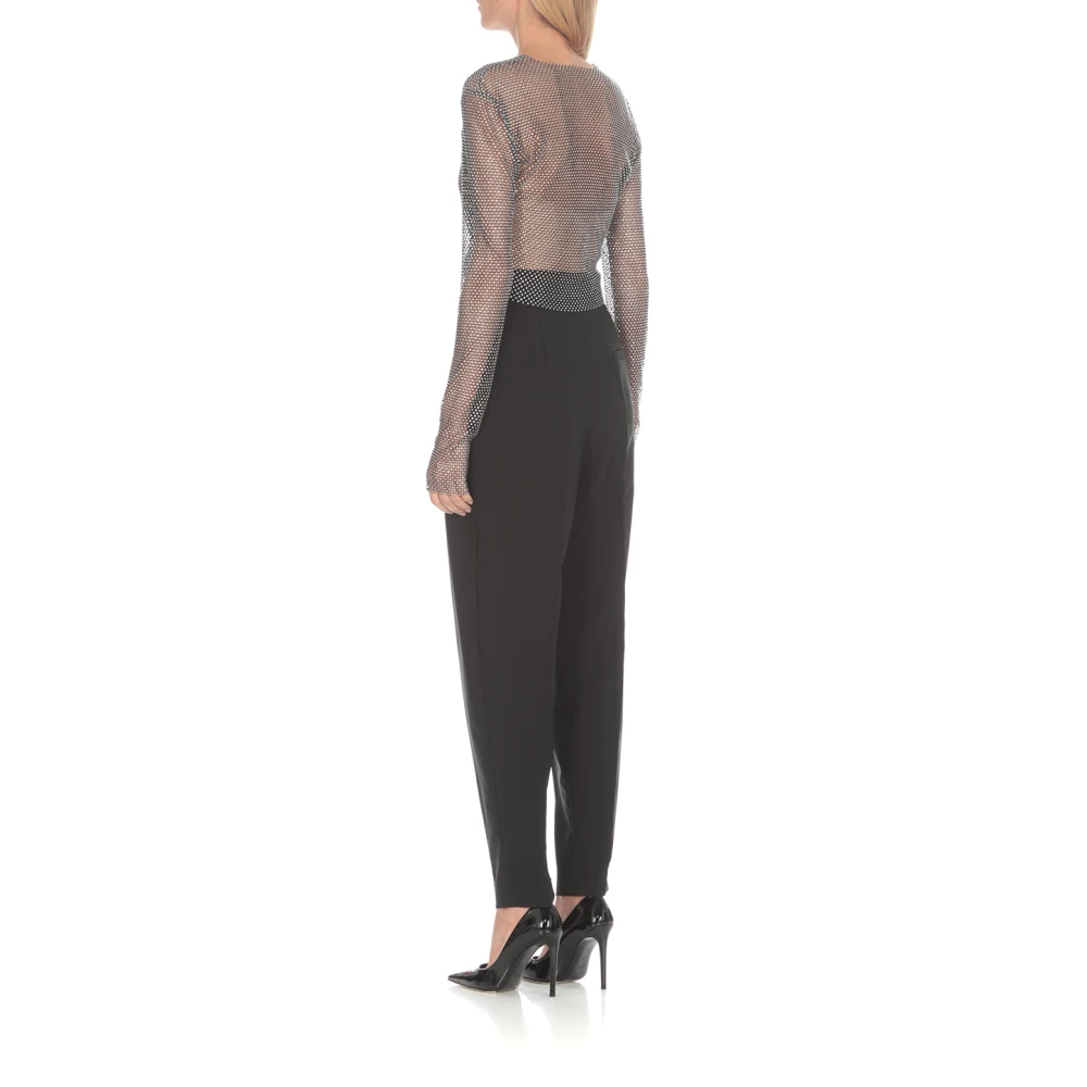Genny Zwarte Broek met Zakken Black Dames