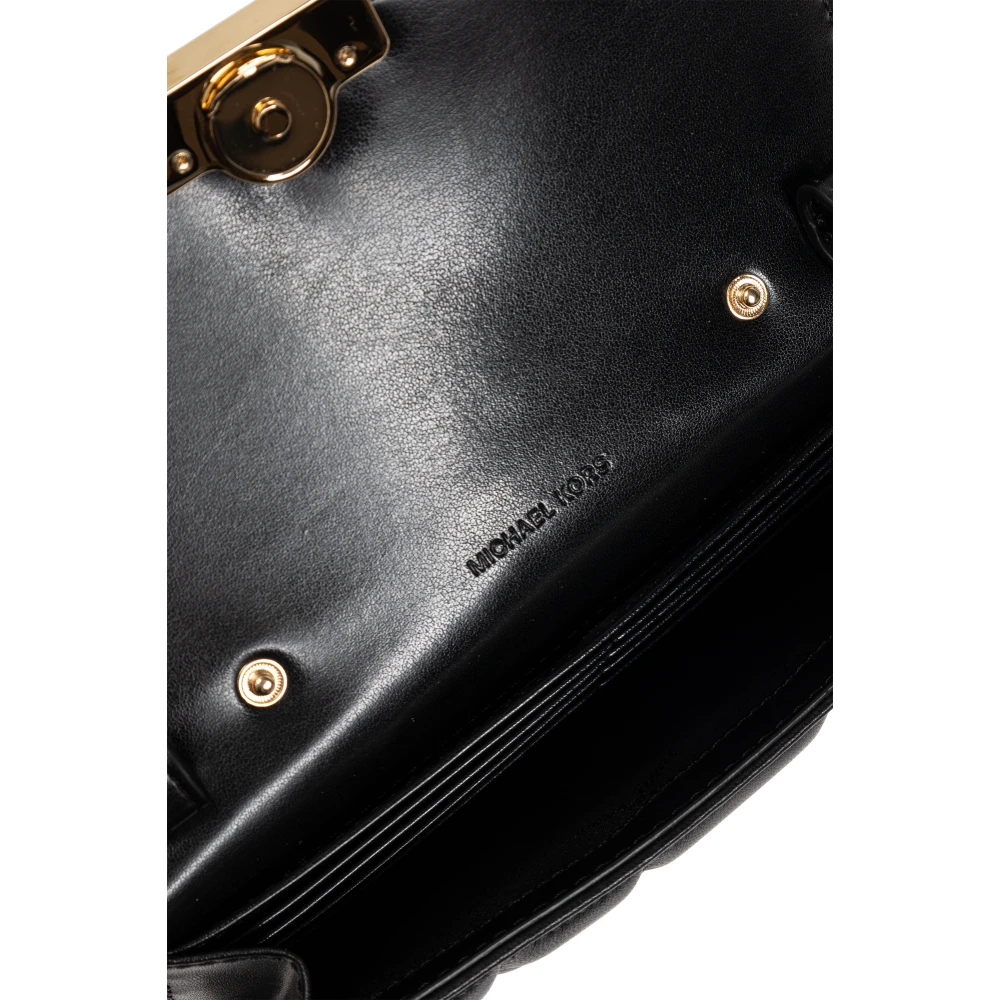 Michael Kors Portemonnee met schouderband Tribeca Black Dames