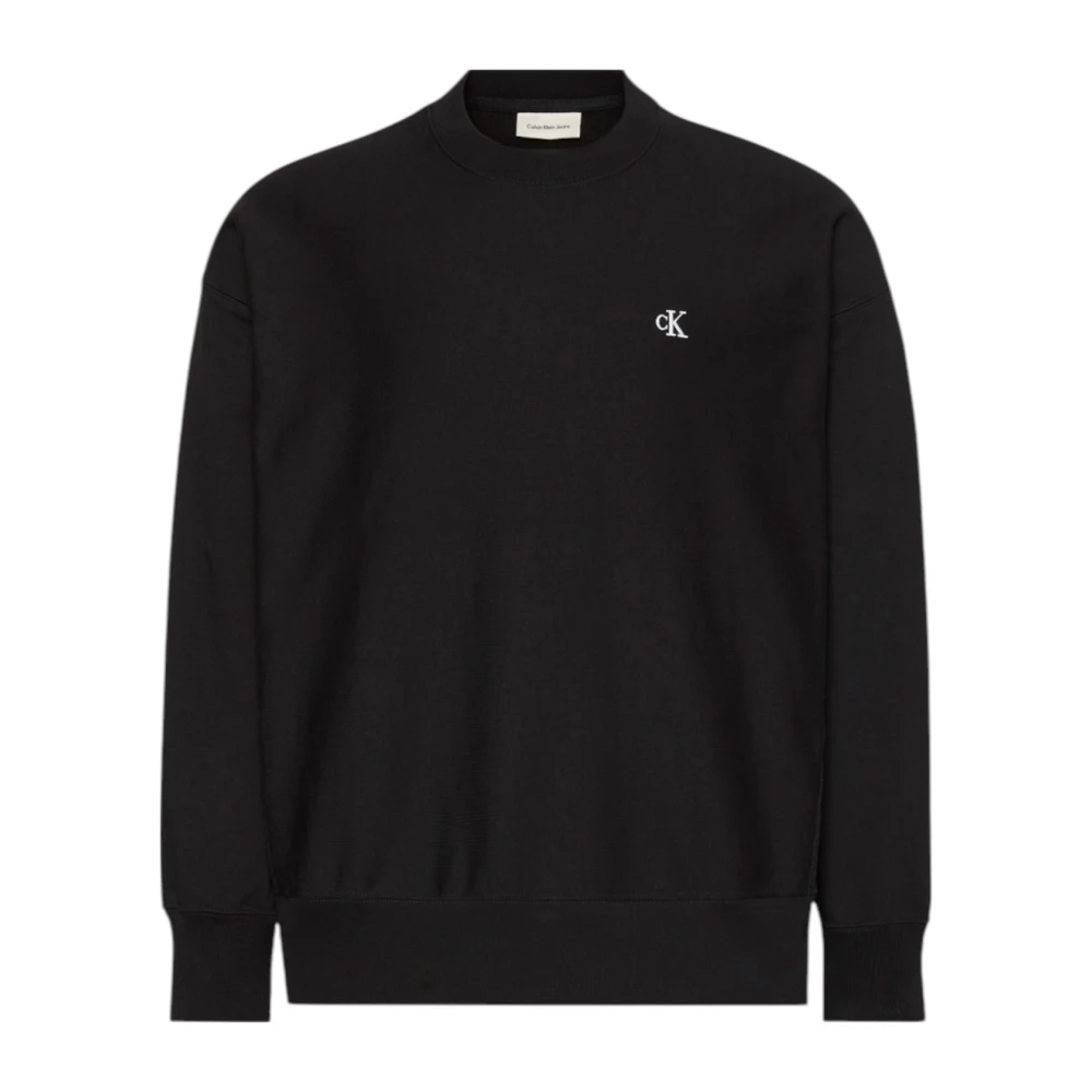 Calvin Klein Jeans Premium Terry Monogr - Male - Sweatshirts - Black - 2XL - Sweatshirts & Hoodies