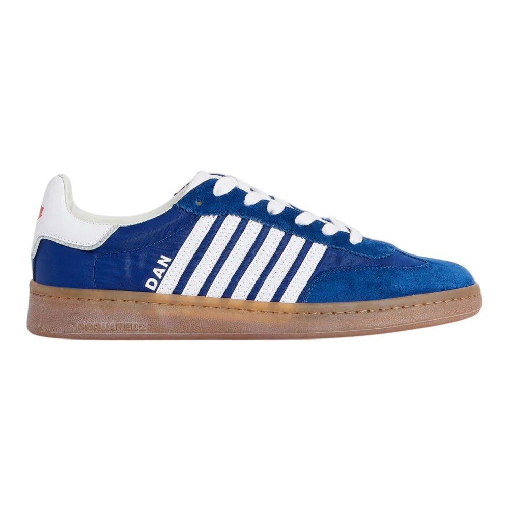 Dsquared2 Men's Blue Sneakers, 8 Uk, Boxer Trainers