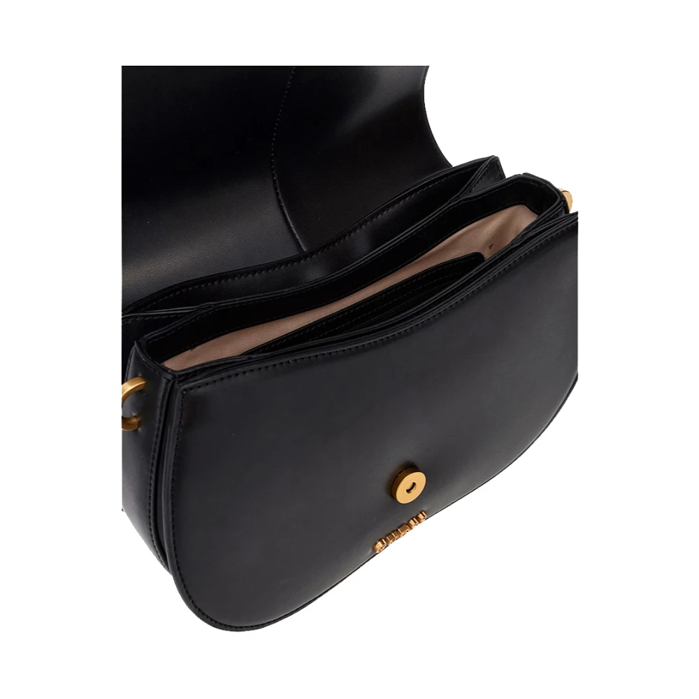 Guess Zwarte schoudertas met gouden details Black Dames