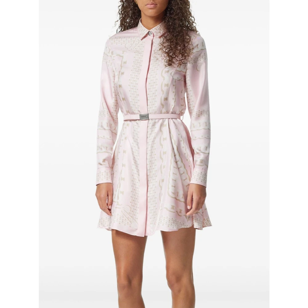 Versace Roze Zijden Elegante Jurk Pink Dames
