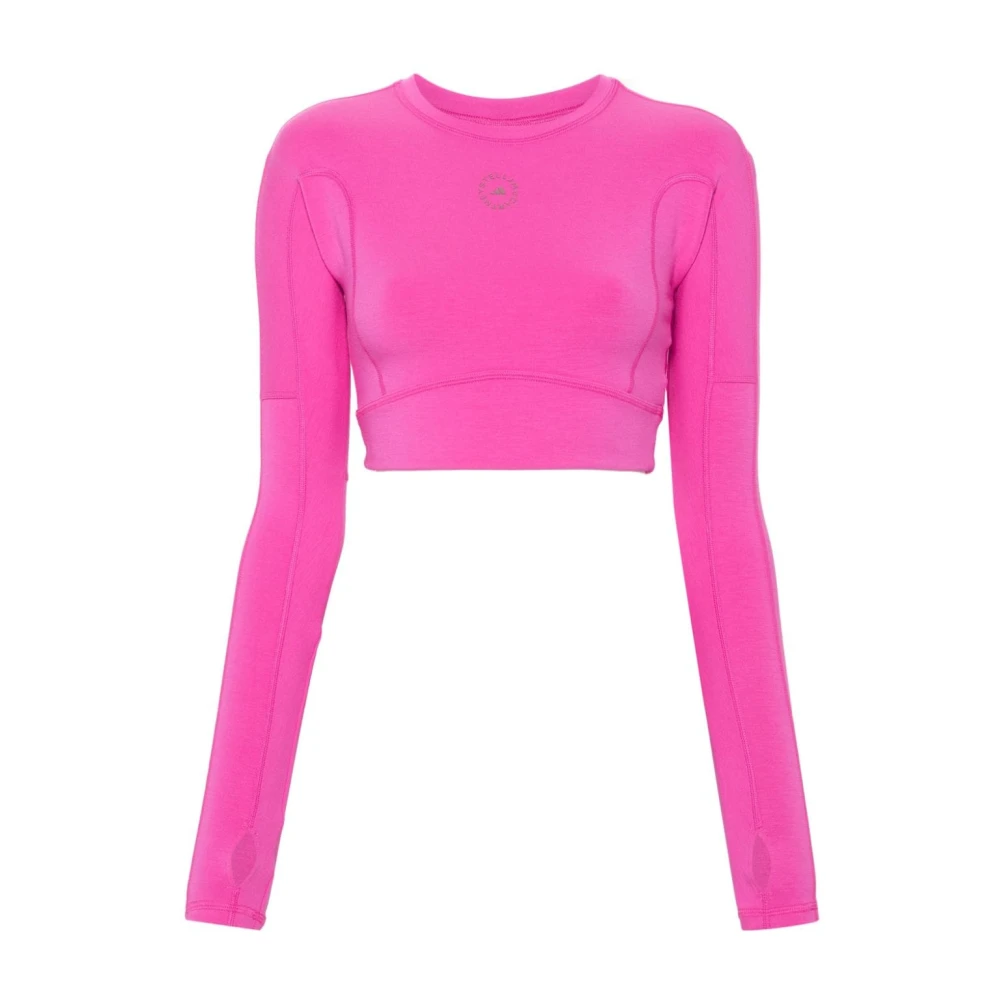 Adidas by stella mccartney Fuchsia Roze Modal Blend Top Pink Dames